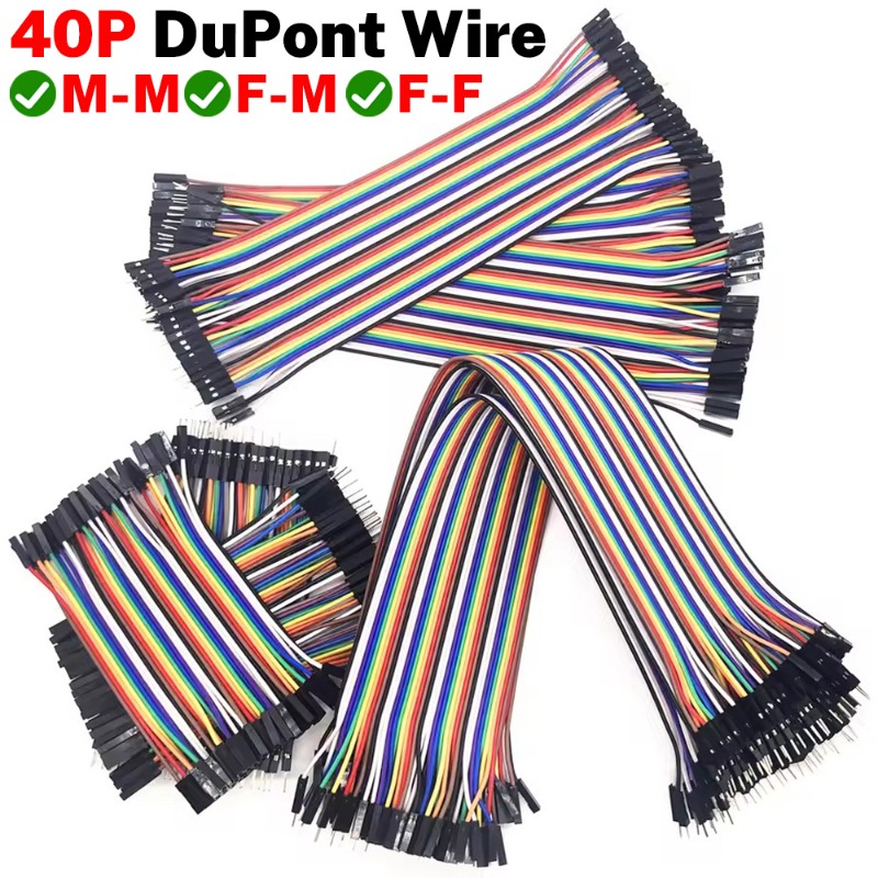 Breadboard Jumper Wire - Kit de Cabos Dupont de 40