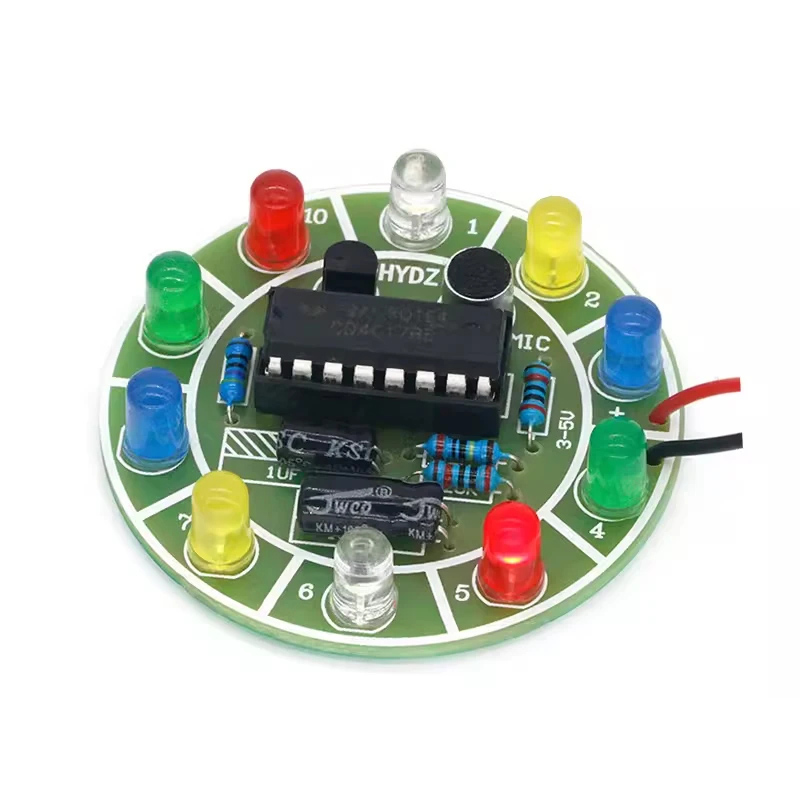 Diy Electronics Lab - CD4017 Kit de luz LED rotativa