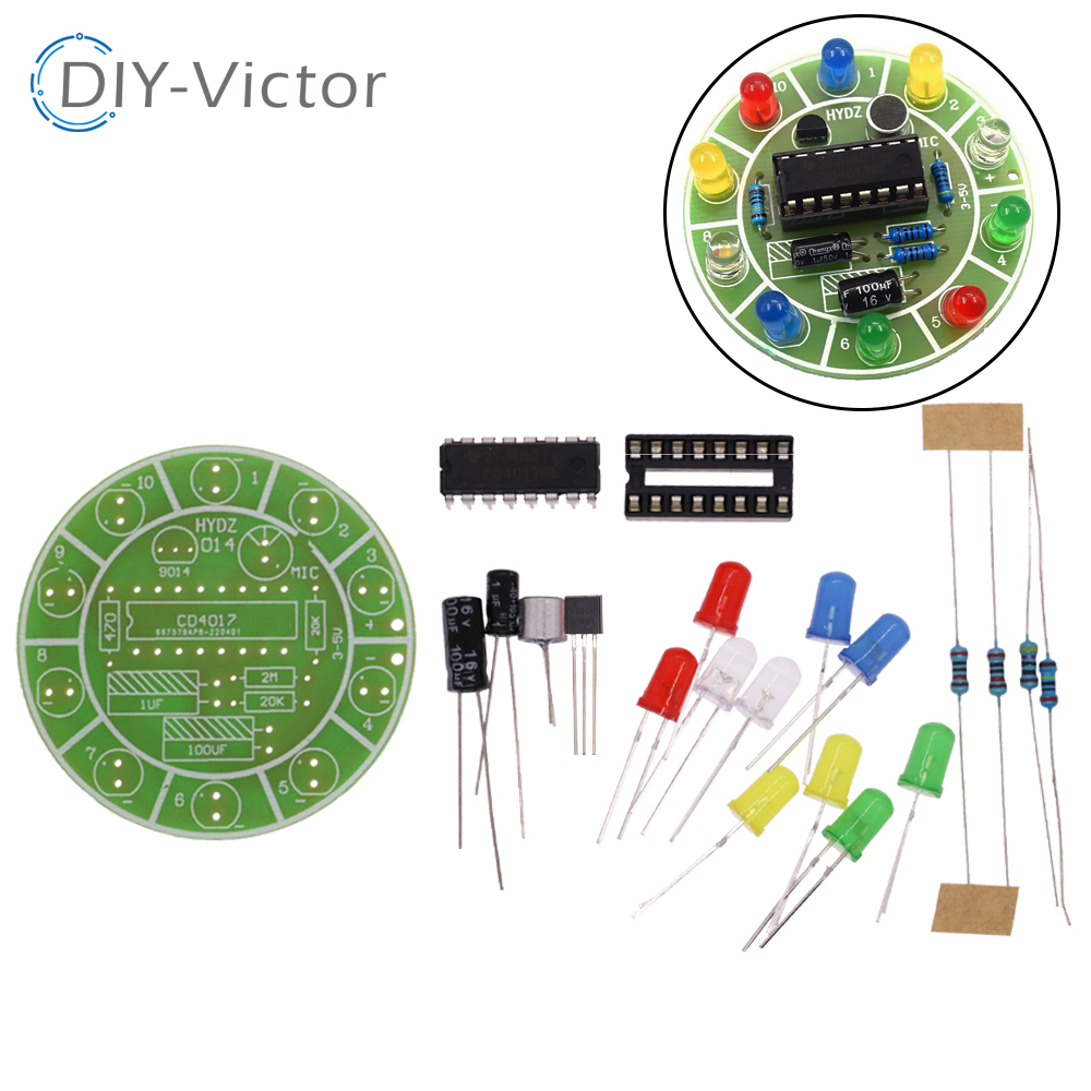 Diy Electronics Lab - Controle de voz colorido Rotating LED