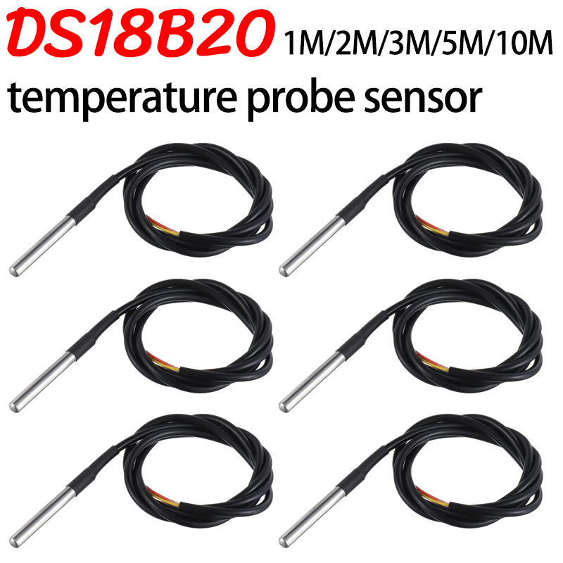 Ds18B20 Temperature Sensor - DS18B20 Pacote de aço inoxidável 1