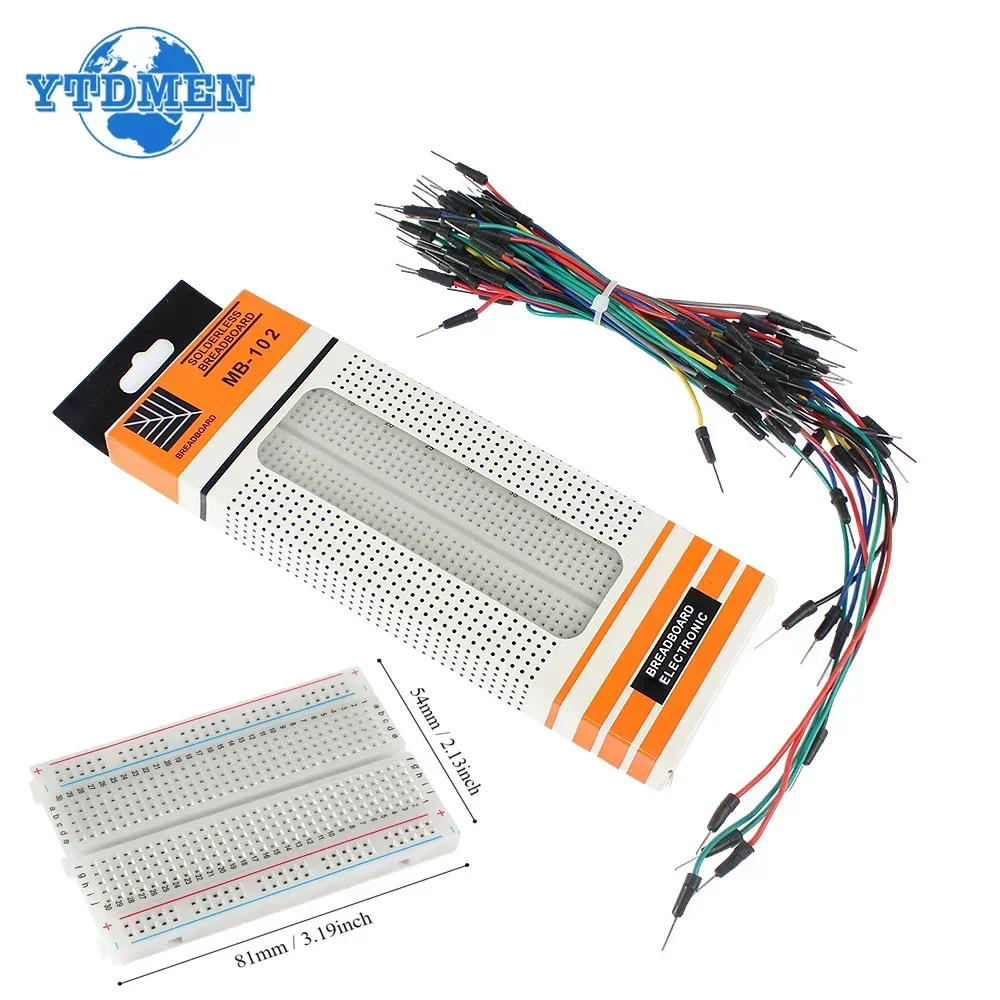 Breadboard Jumper Wire - MB-102 placa de ensaio 400 830
