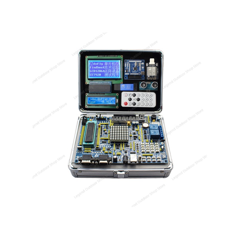 Diy Electronics Box - Placa de Desenvolvimento LY-51S 51MCU, Caixa