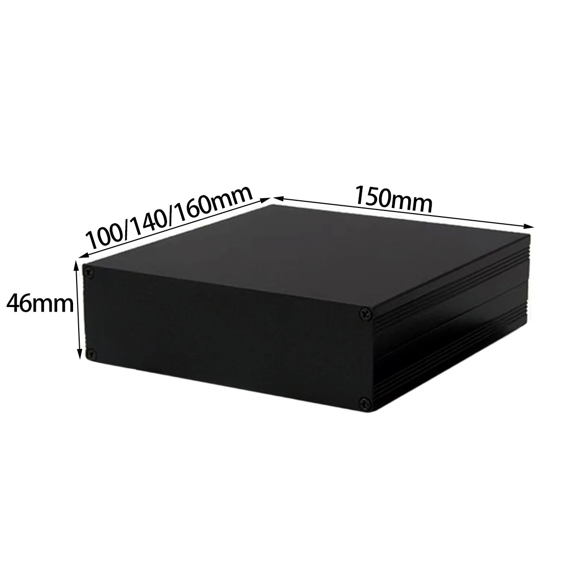 Diy Electronics Box - Alumínio Split Box, gabinete impermeável, prata