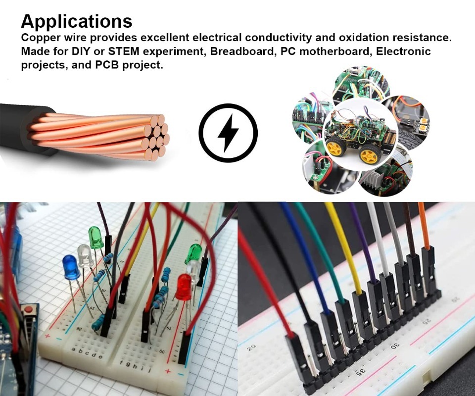 Kit de Cabos Dupont de 40 Pino - Breadboard Jumper Wire avaliação e preço