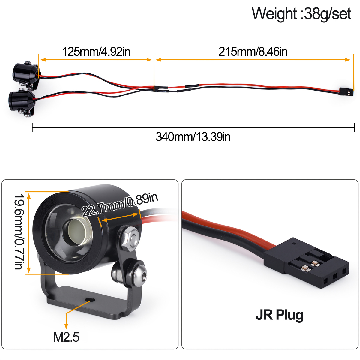Farol de LED para Carro RC com - Diy Electric Car avaliação e preço