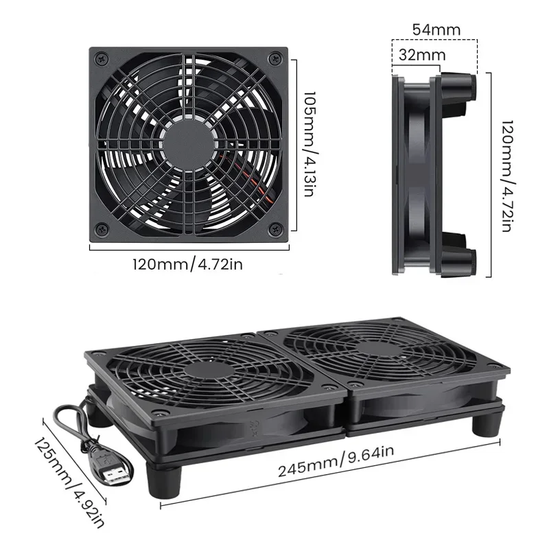 Ventilador de Resfriamento par - Diy Electronics Box avaliação e preço