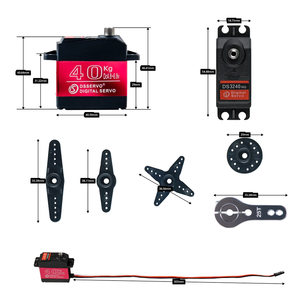 40kg dservo ds3240 grande torq - Diy Electric Car avaliação e preço