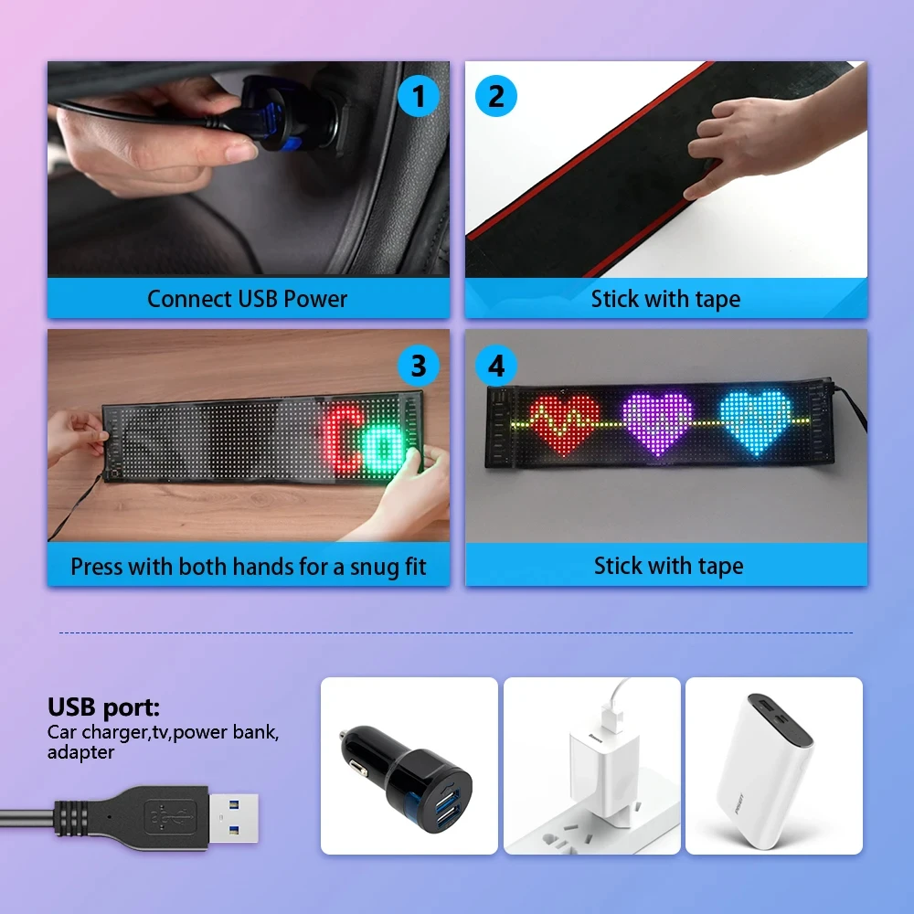 Painel de pixel de matriz led  - Diy Electric Car avaliação e preço