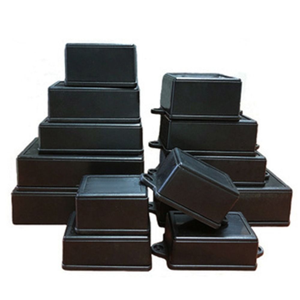 Preto diy abs plástico caixa d - Diy Electronics Box avaliação e preço